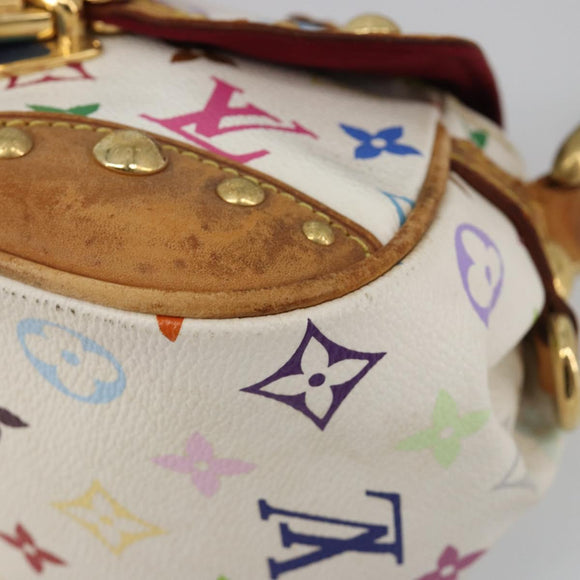 LOUIS VUITTON Monogram Multicolor Marilyn Shoulder Bag White M40206 Auth 186372