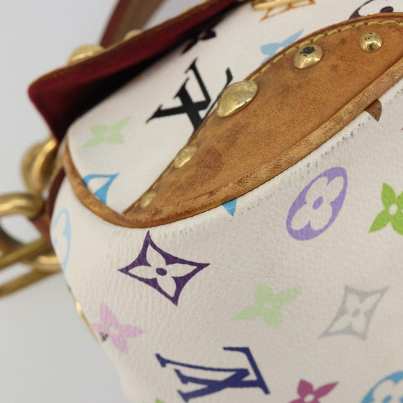 LOUIS VUITTON Monogram Multicolor Marilyn Shoulder Bag White M40206 Auth 186372