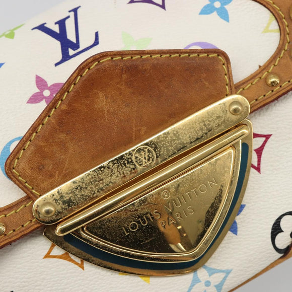 LOUIS VUITTON Monogram Multicolor Marilyn Shoulder Bag White M40206 Auth 186372