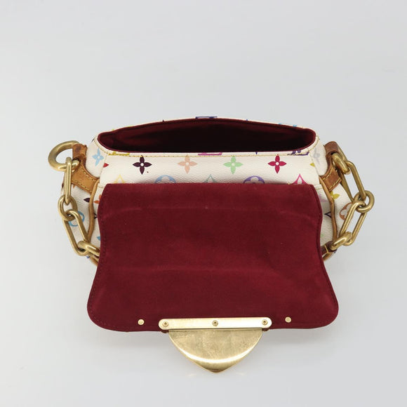 LOUIS VUITTON Monogram Multicolor Marilyn Shoulder Bag White M40206 Auth 186372