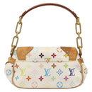 LOUIS VUITTON Monogram Multicolor Marilyn Shoulder Bag White M40206 Auth 186372-2