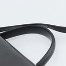 Salvatore Ferragamo Gancini Hand Bag Leather 2way Black Gold Auth 186374-8