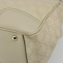 GUCCI GG Canvas Guccissima Princess Bag Leather Ivory Gold 177052 Auth 186378V-8