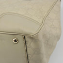GUCCI GG Canvas Guccissima Princess Bag Leather Ivory Gold 177052 Auth 186378V-16