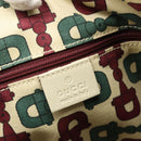 GUCCI GG Canvas Guccissima Princess Bag Leather Ivory Gold 177052 Auth 186378V-20