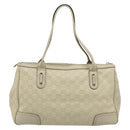 GUCCI GG Canvas Guccissima Princess Bag Leather Ivory Gold 177052 Auth 186378V-2