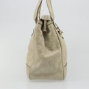 GUCCI GG Canvas Guccissima Princess Bag Leather Ivory Gold 177052 Auth 186378V-4
