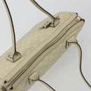 GUCCI GG Canvas Guccissima Princess Bag Leather Ivory Gold 177052 Auth 186378V-6