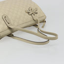 GUCCI GG Canvas Guccissima Princess Bag Leather Ivory Gold 177052 Auth 186378V-7