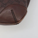 GUCCI GG Canvas Guccissima Bag Leather Outlet Brown Gold 248272 Auth 186379V-10