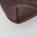 GUCCI GG Canvas Guccissima Bag Leather Outlet Brown Gold 248272 Auth 186379V-11