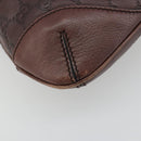 GUCCI GG Canvas Guccissima Bag Leather Outlet Brown Gold 248272 Auth 186379V-13