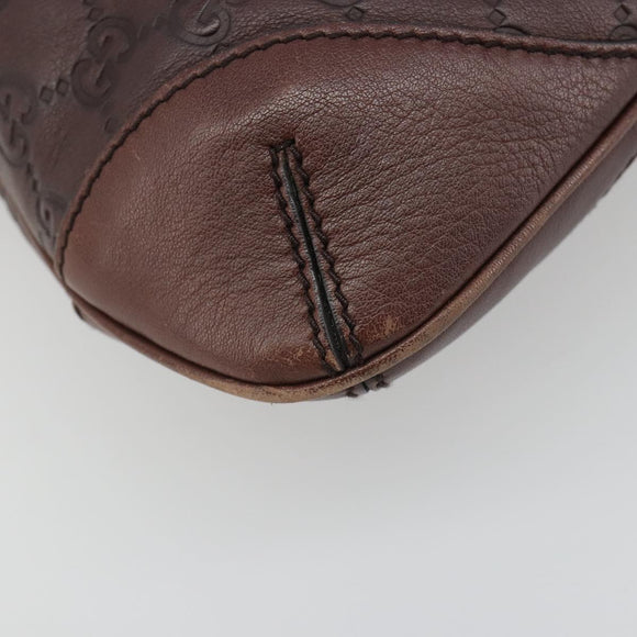 GUCCI GG Canvas Guccissima Bag Leather Outlet Brown Gold 248272 Auth 186379V