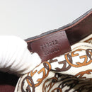 GUCCI GG Canvas Guccissima Bag Leather Outlet Brown Gold 248272 Auth 186379V-20