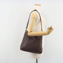 GUCCI GG Canvas Guccissima Bag Leather Outlet Brown Gold 248272 Auth 186379V-21