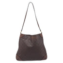 GUCCI GG Canvas Guccissima Bag Leather Outlet Brown Gold 248272 Auth 186379V-3