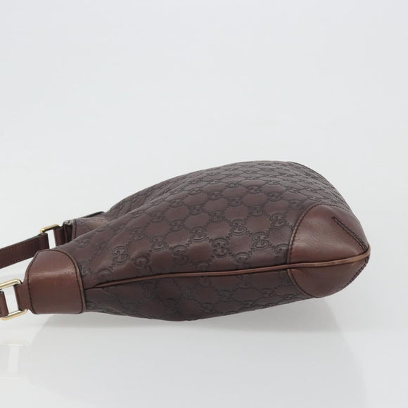 GUCCI GG Canvas Guccissima Bag Leather Outlet Brown Gold 248272 Auth 186379V