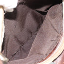 FENDI Zucca Canvas Mamma Baguette Shoulder Bag Beige Silver Auth 186380-21
