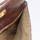 FENDI Zucca Canvas Hand Bag Black Brown Auth 186381V-24