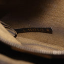 FENDI Zucca Canvas Hand Bag Black Brown Auth 186381V-11
