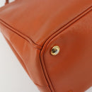 PRADA Galleria Hand Bag Safiano leather 2way Orange Auth 186384V-16