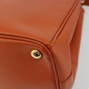 PRADA Galleria Hand Bag Safiano leather 2way Orange Auth 186384V-17