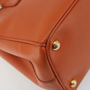 PRADA Galleria Hand Bag Safiano leather 2way Orange Auth 186384V-18
