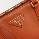 PRADA Galleria Hand Bag Safiano leather 2way Orange Auth 186384V-19