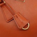 PRADA Galleria Hand Bag Safiano leather 2way Orange Auth 186384V-10