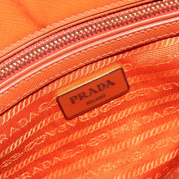 PRADA Galleria Hand Bag Safiano leather 2way Orange Auth 186384V