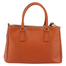 PRADA Galleria Hand Bag Safiano leather 2way Orange Auth 186384V-2