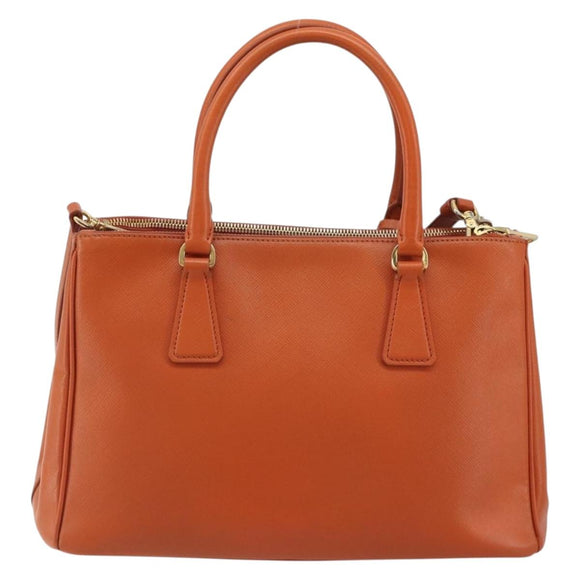 PRADA Galleria Hand Bag Safiano leather 2way Orange Auth 186384V