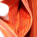PRADA Shoulder Bag Saffiano leather Orange Gold Auth 186385V-23