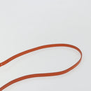PRADA Shoulder Bag Saffiano leather Orange Gold Auth 186385V-8