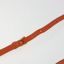 PRADA Shoulder Bag Saffiano leather Orange Gold Auth 186385V-9