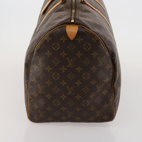 LOUIS VUITTON Monogram Keepall 55 Boston Bag M41424 LV Auth 186387A