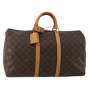 LOUIS VUITTON Monogram Keepall 50 Boston Bag M41426 LV Auth 186388A-1