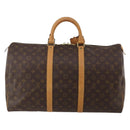 LOUIS VUITTON Monogram Keepall 50 Boston Bag M41426 LV Auth 186388A-2