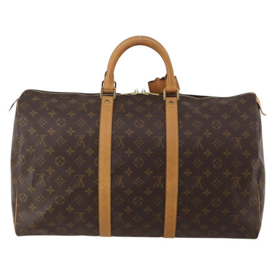 LOUIS VUITTON Monogram Keepall 50 Boston Bag M41426 LV Auth 186388A - 0