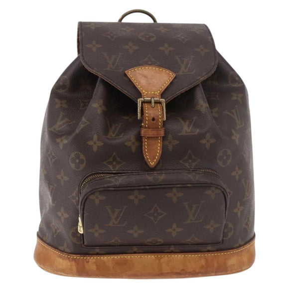 LOUIS VUITTON Monogram Montsouris MM Backpack M51136 LV Auth 186390