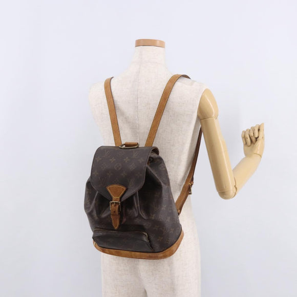 LOUIS VUITTON Monogram Montsouris MM Backpack M51136 LV Auth 186390