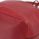 LOUIS VUITTON Epi Petit Noe Shoulder Bag Red M44107 LV Auth 186393-8