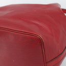 LOUIS VUITTON Epi Petit Noe Shoulder Bag Red M44107 LV Auth 186393-16