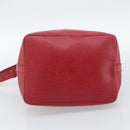 LOUIS VUITTON Epi Petit Noe Shoulder Bag Red M44107 LV Auth 186393-5