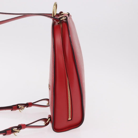 LOUIS VUITTON Epi Mabillon Backpack Castilian Red M52237 LV Auth 186394
