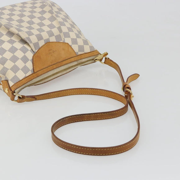 LOUIS VUITTON Damier Azur Siracusa PM Shoulder Bag N41113 LV Auth 186399