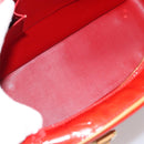 LOUIS VUITTON Monogram Vernis Sutton Hand Bag Red Rouge M91080 LV Auth 186400-11