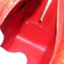 LOUIS VUITTON Monogram Vernis Sutton Hand Bag Red Rouge M91080 LV Auth 186400-19