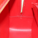 LOUIS VUITTON Monogram Vernis Sutton Hand Bag Red Rouge M91080 LV Auth 186400-20