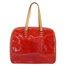 LOUIS VUITTON Monogram Vernis Sutton Hand Bag Red Rouge M91080 LV Auth 186400-2